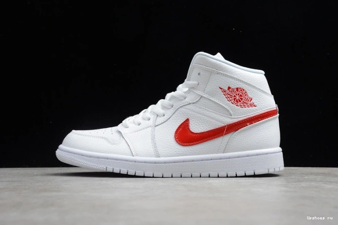 White BQ6472-106 Jordan Red Mid University (W) 1 0401